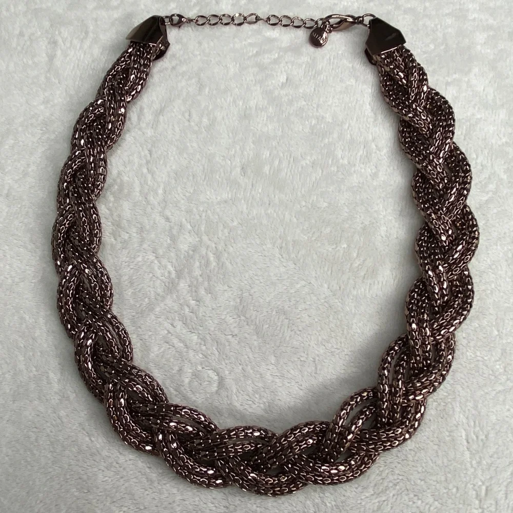 Alfani Copper Braided Chain Necklace
